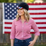 Upcycled Jersey Weekender - USA Ribbon